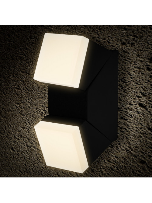 Светильник фасадный LED  2x3W 4000K IP54 черный PL-13852P PANLIGHT