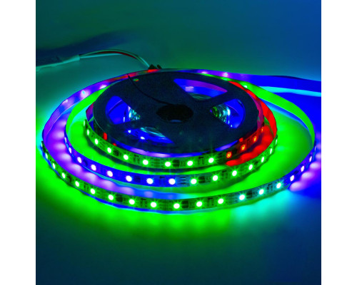 Светодиодная лента PL-5050A-N30RGB-M-12E, IP-68,12V,7,2W/m,RGB адресная,30led/m,5m PANLIGHT