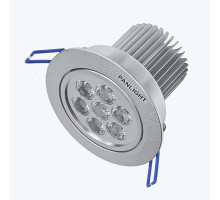 Corp de iluminare LED încastrat rotativ din aluminiu 7*1W Warmwhite 2700-3300K