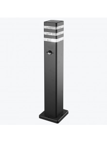 Садово-парковый светильник с датчиком движения E27 max.10W 90x90x500mm IP44 negru PL-153450S PANLIGHT