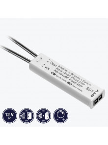 Выключатель сенсорный диммируемый встроенный с проводом 2 метра 12V DC-24W 24V DC-48W IP20 белый GTV AE-WBBUNI-10DIM
