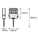 Прожектор светодиодный на пике 10 Вт LED 3000 К IP65