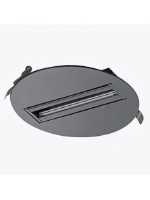 Трековый шинопровод врезной круглый однофазный черный 098-001-0001