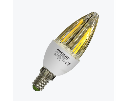 Bec LED filament PANLIGHT C35 5W 520Lm E14 3000K PL-CAF50143