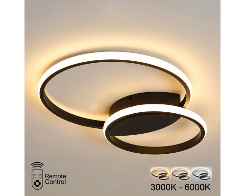 Lustra LED 36W negru PL-21815B