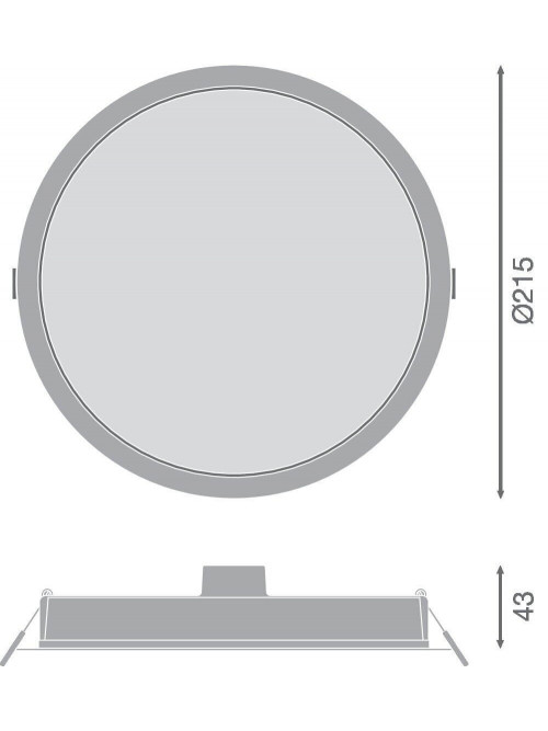 Спот LED Downlight DL DN 215 24W 865 WT IP44 LEDV
