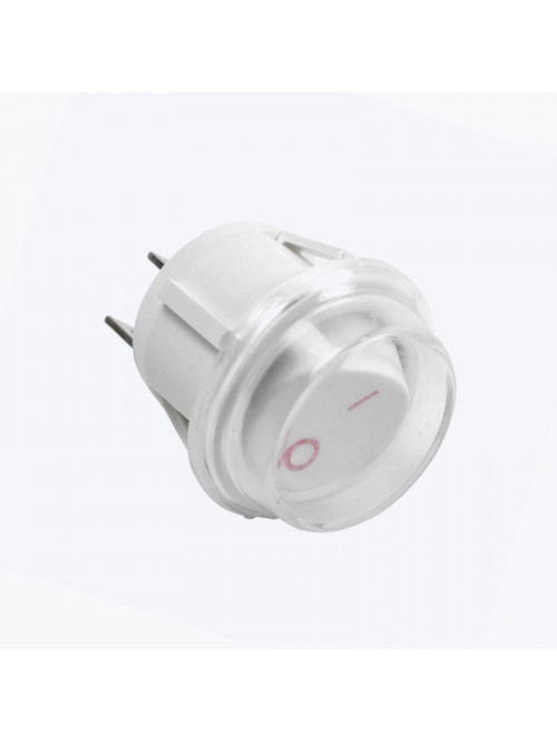 Выключатель одноклавишный круглый IP44 max.750W белый AE-WLIP44-15