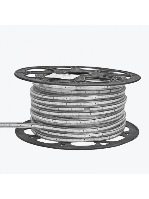 Светодиодная лента PL-5050B60WW50M-220E 220V SMD5050 14.4W IP67 3000-3500K