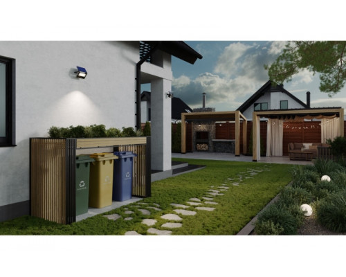 Светодиодный прожектор на солнечной батарее с датчиком движения LUMOS II 3000LM IP65 6400K 2x2600mAh LD-LUMOSII-3000-64