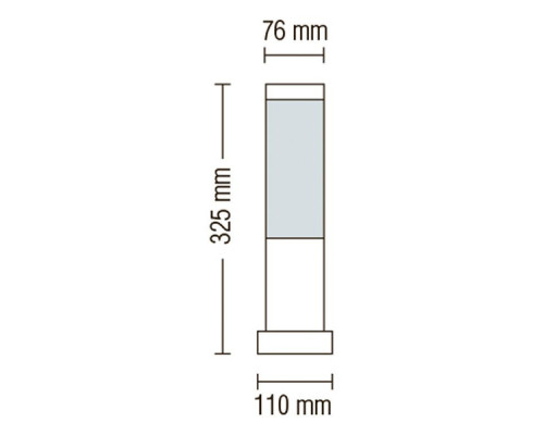Садово-парковый светильник DEFNE-3 HL233 макс.60W IP44 230V E27 075-004-0003