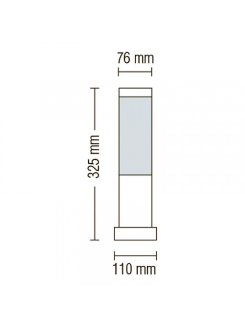 Садово-парковый светильник DEFNE-3 HL233 макс.60W IP44 230V E27 075-004-0003