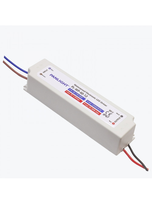 Блок питания для светодиодной ленты 12V 5A 60W IP67 PL-WP-60-12 PANLIGHT