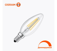 Bec LED filament OSRAM B40 4.5W 470Lm E14 2700K Dimmer