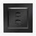 Priza dubla HDMI negru mat CGHDMI2.01/49 SIMON 10
