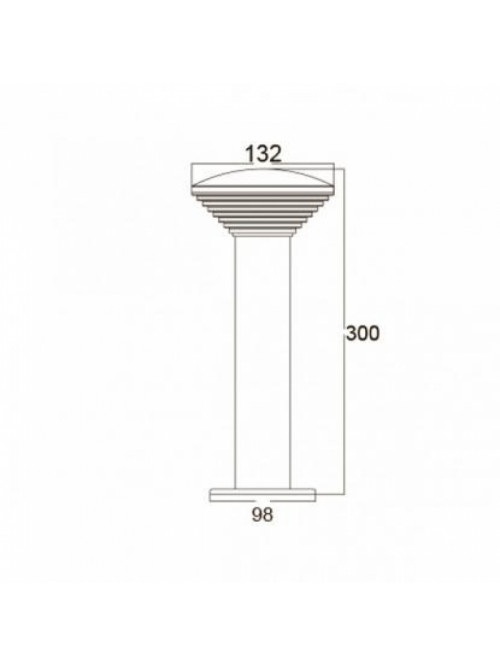 Садово-парковый светильник LED BAMBU-3 9W IP44 230V 4000K 076-016-0003