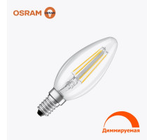 Светодиодная лампа филамент OSRAM B40 5Вт 470 Лм E14 2700K Диммер