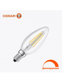 Светодиодная лампа филамент OSRAM B40 5Вт 470 Лм E14 2700K Диммер