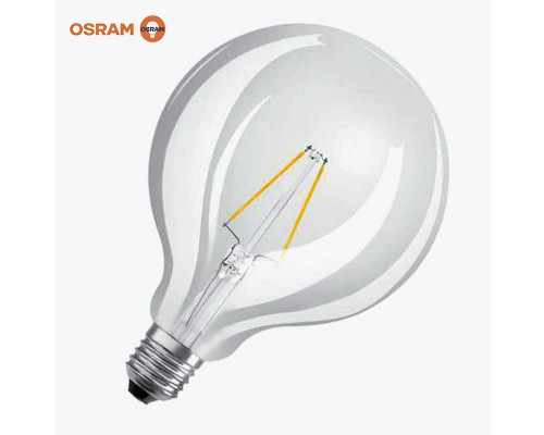 Светодиодная лампа филамент OSRAM G125 2.5Вт 250 Лм E27 2700K