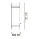 Настенный светильник GARDENYA-4 уличный макс.2x35 Вт IP44 230V GU10 075-010-0004