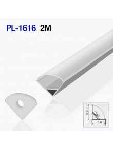 Алюминиевый профиль угловой для светодиодной ленты 2m/set 15.8*15.8mm PL-1616 2m PANLIGHT