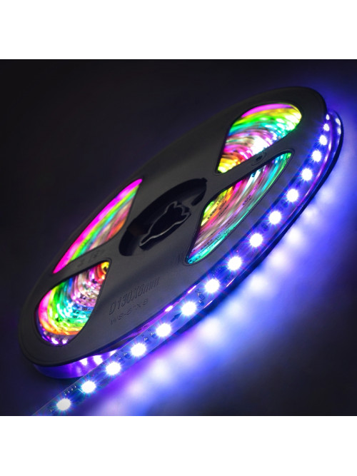 Адресная светодиодная лента RGB-IC, PL-3535RGB108IC-24, IP20, 8mm, 24V, 19W/m, 108led/m, 5m пиксельная PANLIGHT