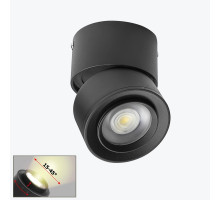 Proiector cu LED ZOOM 15-45° pe tavan negru 15W 4000K PL-15PT20EBK