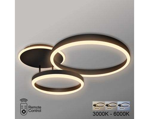 Lustra LED 75W negru PL-21816B