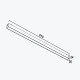 Светильник Linear на магнитную шину черный 20Вт,4000K,DC 48V,615MM,PANLIGHT ULTRA SLIM PL-20MTB-BK