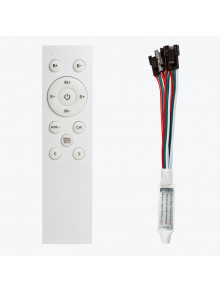 Контроллер для адресной светодиодной ленты CCT с пультом RF, DC12-24V, IP20, 3000K/4000K/6500K 4х2048 пиксельный PANLIGHT