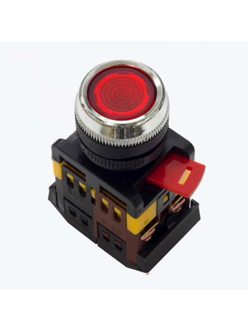 Кнопка ABLFS-22 с подсветкой красный NO+NC 230В ablfs-22-r EKF PROxima