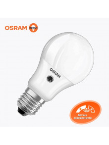 Светодиодная лампа OSRAM с сенсором день-ночь A75 11Вт 1055 Лм E27 2700K
