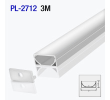 Алюминиевый профиль накладной для светодиодной ленты 3m/set 27*11.8mm PL-2712 3m PANLIGHT