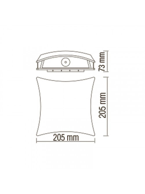 Настенный светильник уличный TALFAN 5.5W negru 4100K 076-006-0006