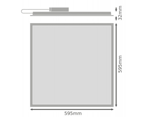 Светодиодная панель встраиваемая белая PL ECO 600 E 36Вт 6500K 595x595mm LEDVANCE