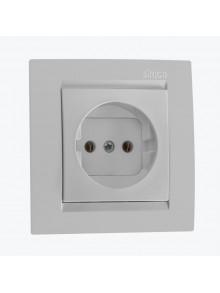 Priza simpla alba 1591431-030 SIMON 15