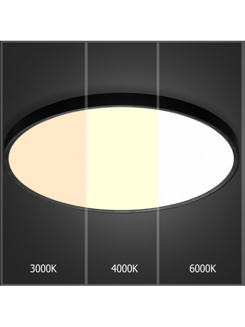 Плафон потолочный LED 50W 3CCT PL-CL50X3CCT-BL 230V IP20 черный 600x27 Ultra Slim PANLIGHT
