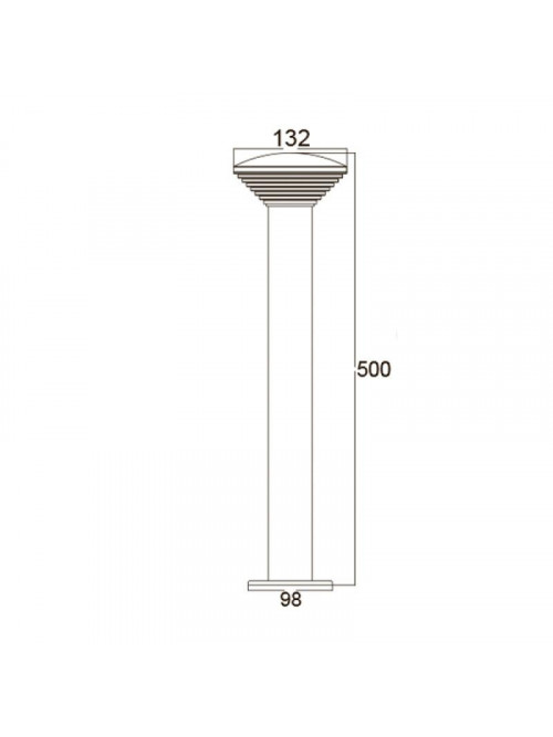 Садово-парковый светильник LED BAMBU-4 9W IP44 230V 4000K 076-016-0004