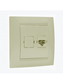 Priza telefon unitara RJ11 ivoar 1591480-031 SIMON 15