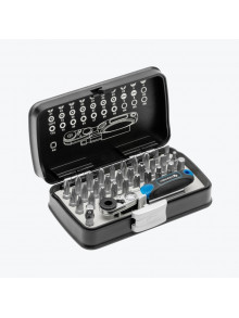 Набор бит с трещоткой 1/4, SL, PH, PZ, HEX, Torx, Torx c отверстием, 33 HT1R460 HOEGERT