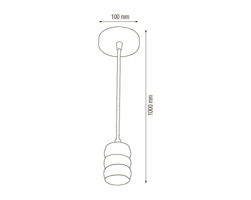 Lustra suspendata GAUSS E27