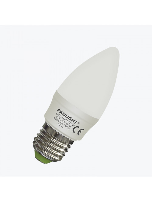 Светодиодная лампа PANLIGHT C37 8Вт 590 Лм E27 6000K PL-CAP80276