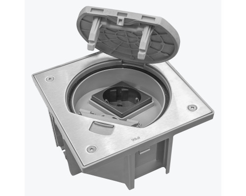 Монтажная коробка для влагостойкой основы + розетка IP66