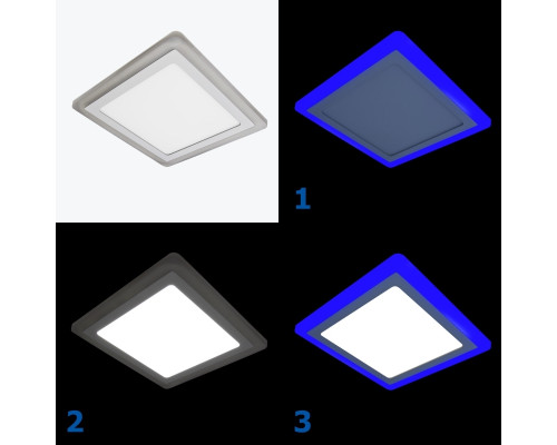 Светодиодный светильник 18W+6W 6000K+Синий PL-US18W6B PANLIGHT