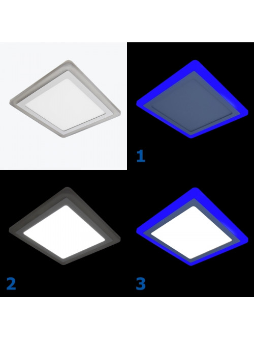 Светодиодный светильник 18W+6W 6000K+Синий PL-US18W6B PANLIGHT