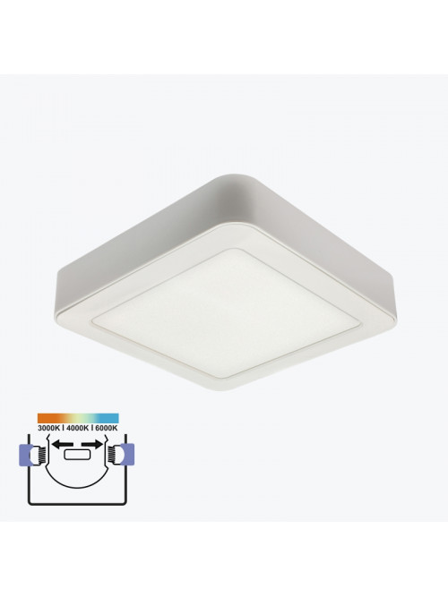 Спот LED накл/встр.18W 3CCT квадратный белый PL-US18UPP3CCT PANLIGHT