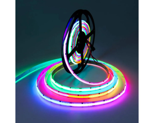 Светодиодная лента COB PL-COBRGB768-24, IP-20, 10mm 24V, 14W/m, RGB, 768led/m, 5m PANLIGHT