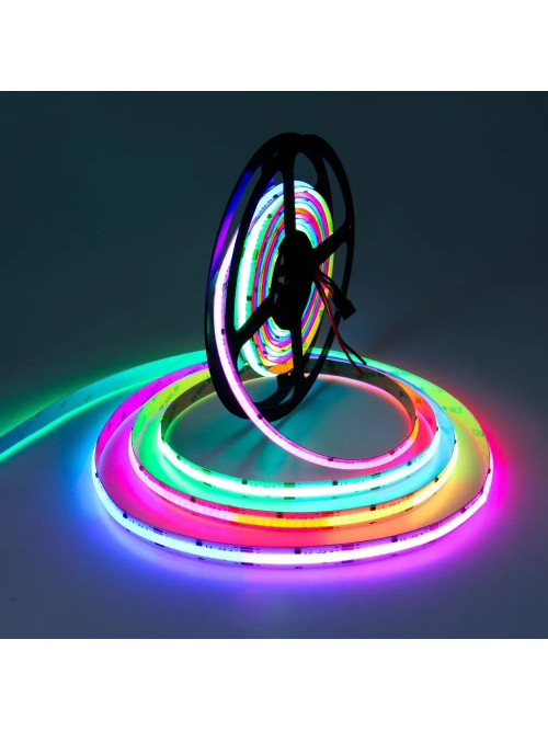 Светодиодная лента COB PL-COBRGB768-24, IP-20, 10mm 24V, 14W/m, RGB, 768led/m, 5m PANLIGHT