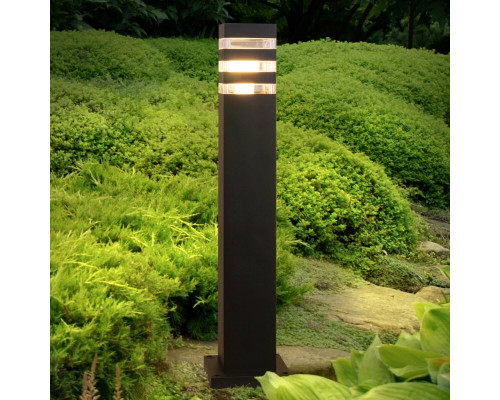 Садово-парковый светильник E27 max.10W 90x90x800mm IP44 черный PL-153480 PANLIGHT