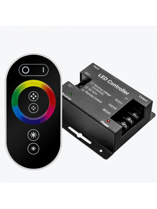 Контроллер для светодиодной ленты RGB с Touch-пульт DC12-24V, 18A, max 432W. IP20 PANLIGHT