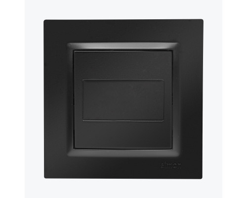 Capac cu suport metalic negru mat CPS.01/49 SIMON 10